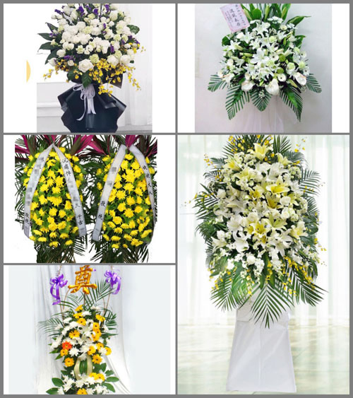 湖南湘潭湘潭县分水乡白事花篮预定